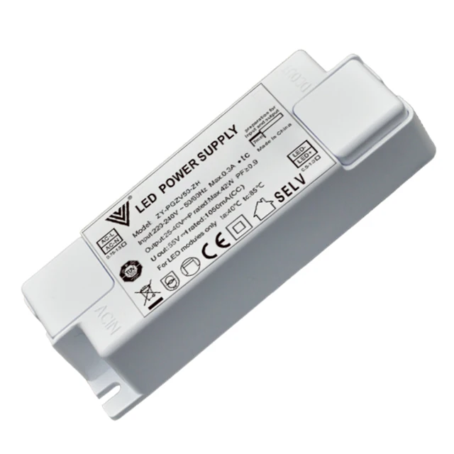 DC25-40V 500-1250мА светодиодный световой драйвер 50 Вт высокий PFC Светодиодный источник питания