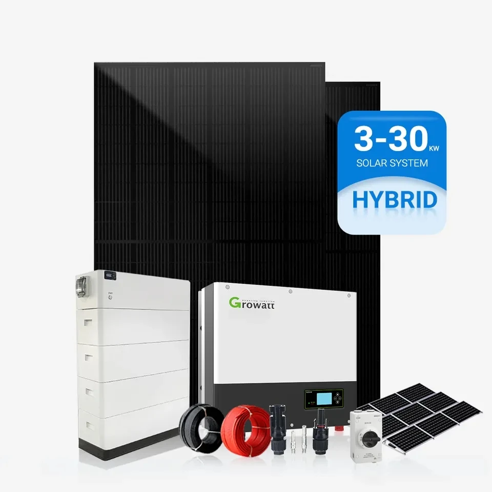 Complete Set Solar Panel Power System 3kW 5kW 10kW 15kW Hybrid Solar System