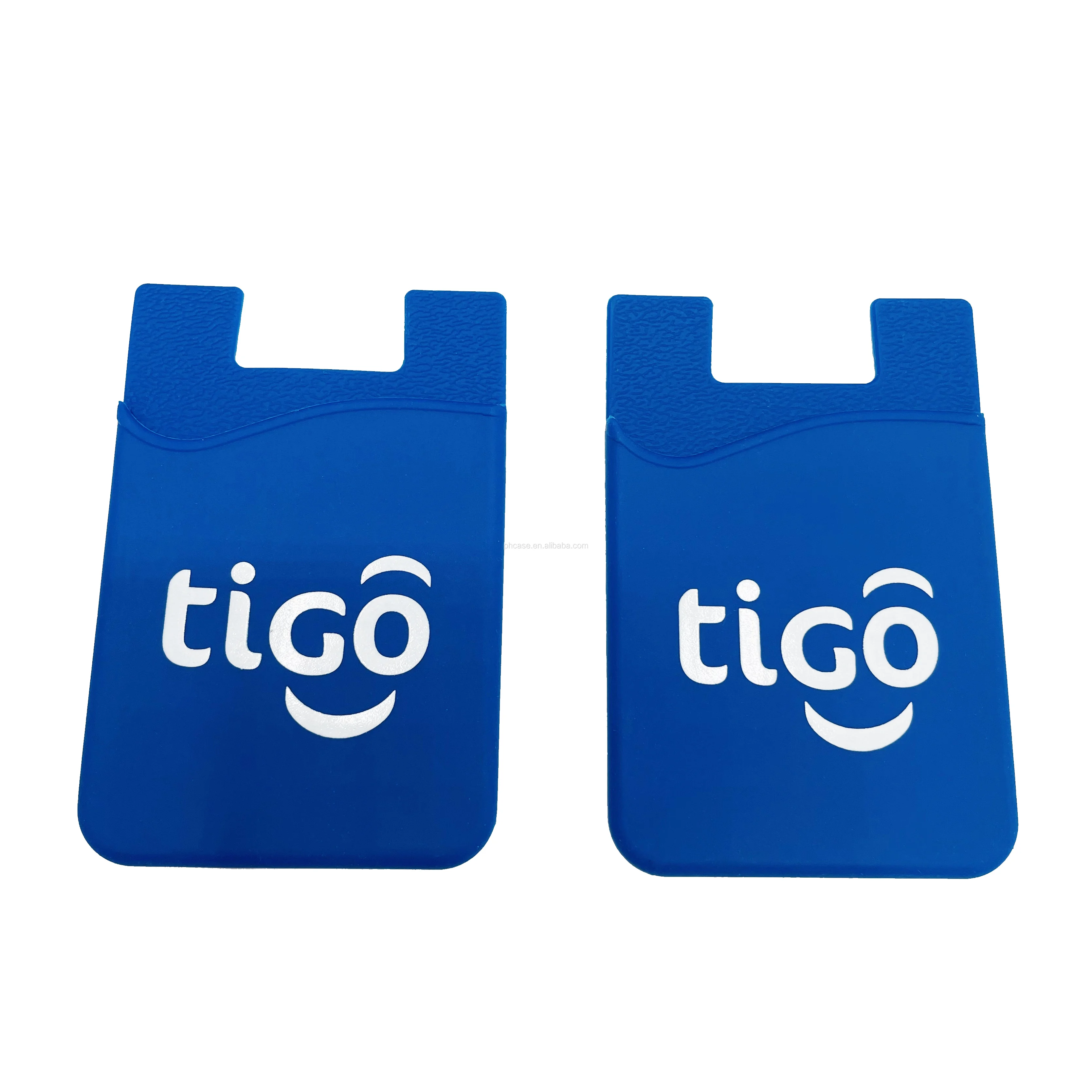 Cheap Custom Medium Soft Fashion Unisex Suitable For Different Crowds Custom Silicone Card Holder With Finger Ring Stand Sticky