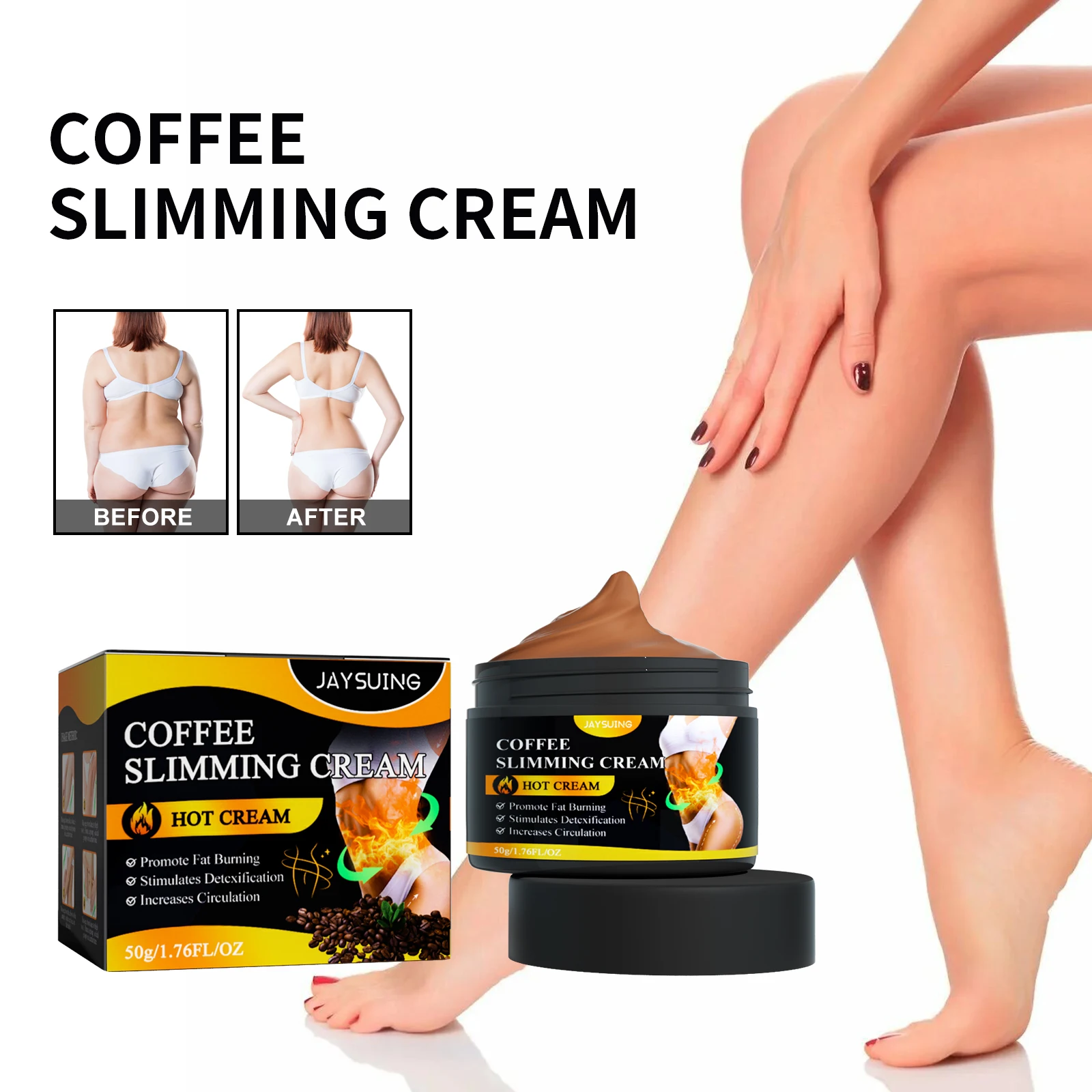Weight Loss Hot Slimming Firming Fat Burning Anti Cellulite Coffee Cream