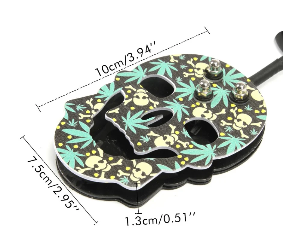 NOVA Tattoo Supply  Stainless Steel Skull Tattoo Foot Pedal Switch For Tattoo Machine Power Supply