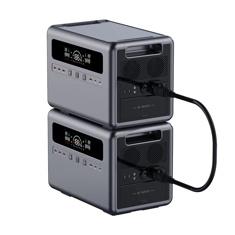 2000W 2400W 3000W Solar Generator with LifePO4 Battery Pack Portable Power Station for Outdoor Camping