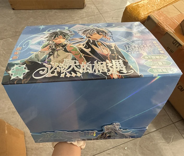 23 Styles 24PCS/SET Genshin Impact Jujutsu Kaisen Genshin Impact Miku Blue Lock Haikyuu Surprise Blind Box Toys Pens for Student