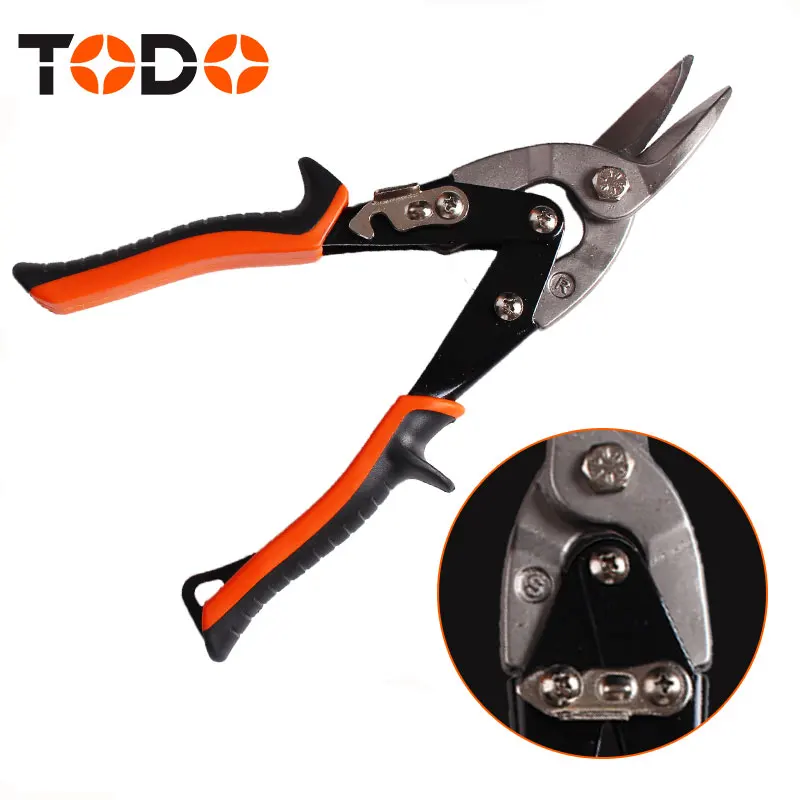 TODO tools 10 inch Professional metal tin scissors aviation snip right