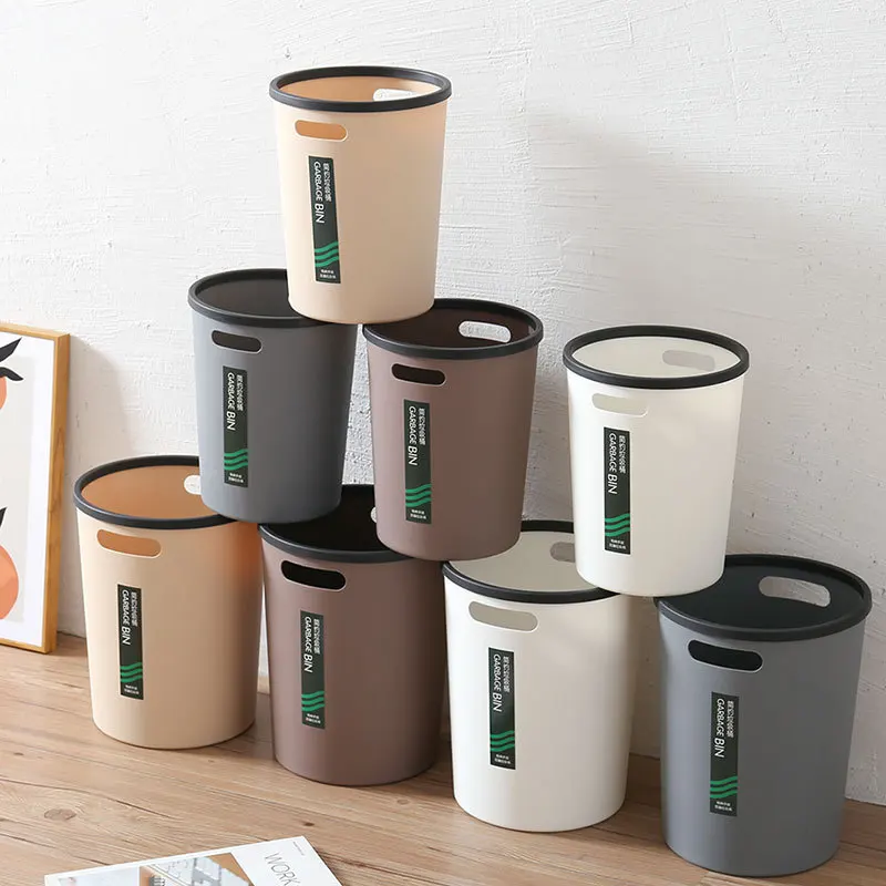 Household Plastic Garbage Can Bathroom Living Room Bedroom Kitchen Drawstring Garbage Bags For Trash Can Garbage Bin