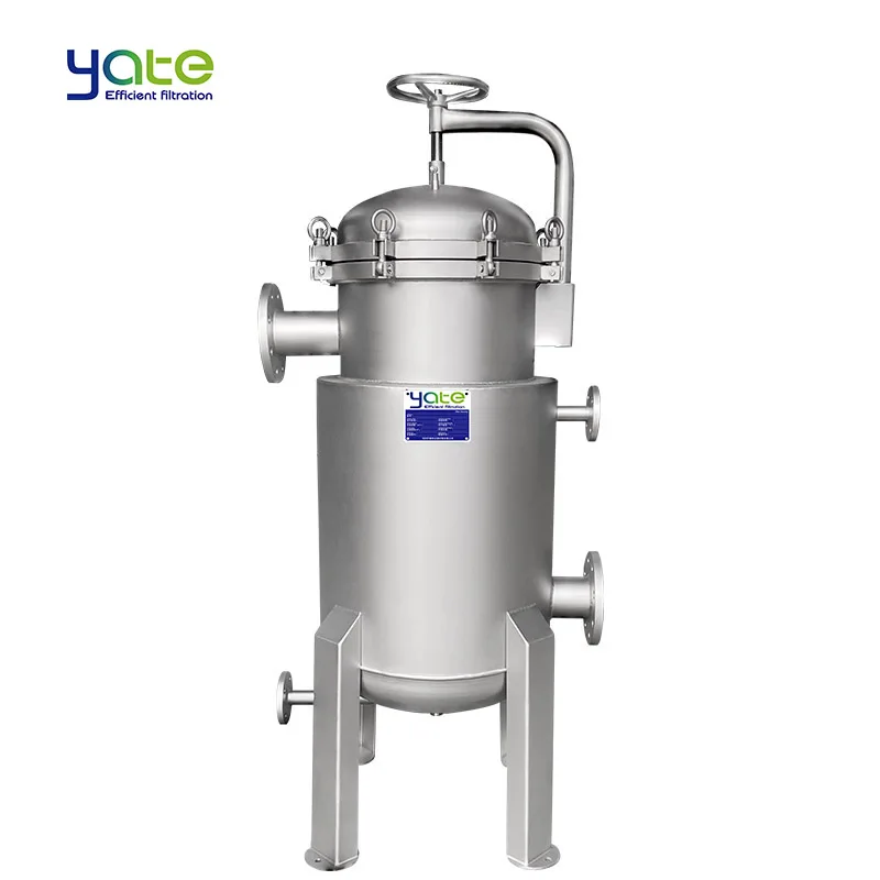 Customizable Jacket Insulation Flange Connection Large Flow Single Bag Multi Stainless Steel Bag Filter Housing