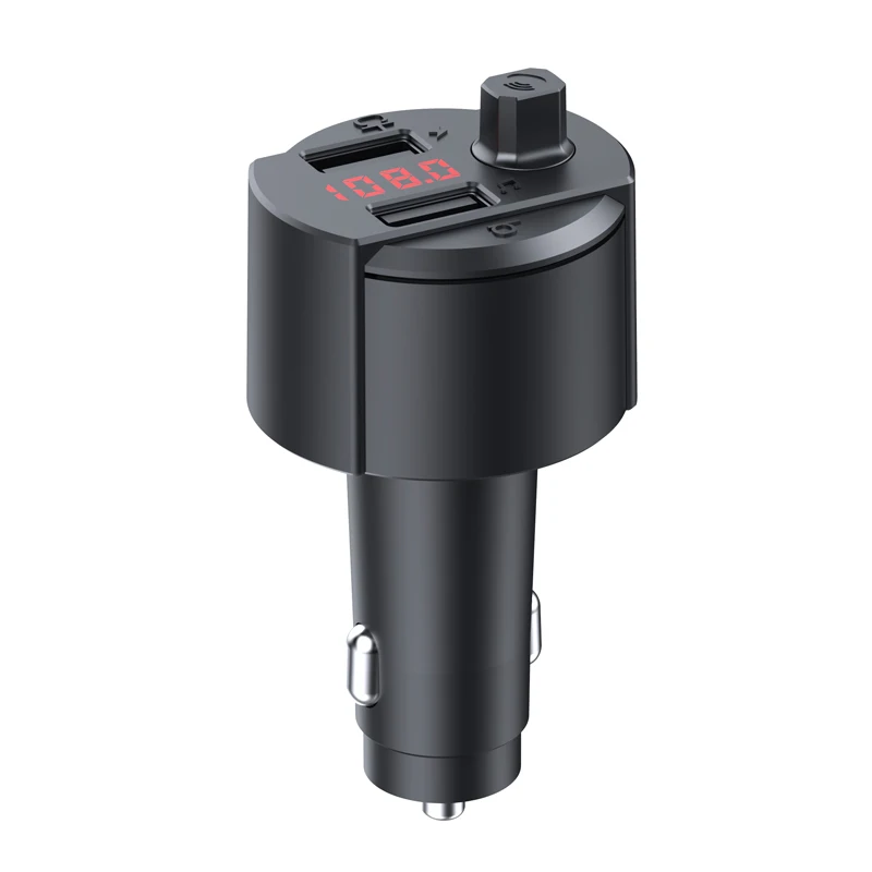 
Wireless Bt Fm Transmitter Car Kit Portable Car Usb Charger 