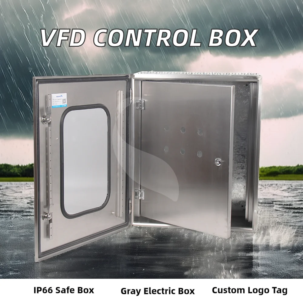 Customized Stainless Steel VFD Control Electrical Cabinet Complete Control Box with Waterproof Function