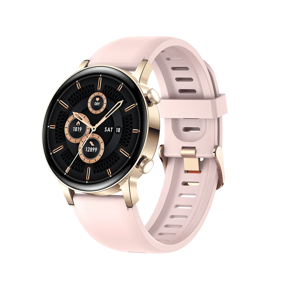 AMOLED 1.3 Inch 360*360 HD Round Touch Ladies IP67 Waterproof Smart Watch MK30 Android Phone Voice Call Smartwatch Music Reloj