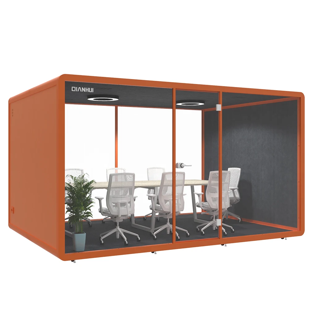 indoor quiet 35db home office pod seating meeting pod soundproof booth telephone box phone booths for sale with air filter
