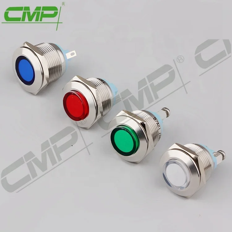 CMP metal anti-vandal IP67 signal lamp panel indicator leds