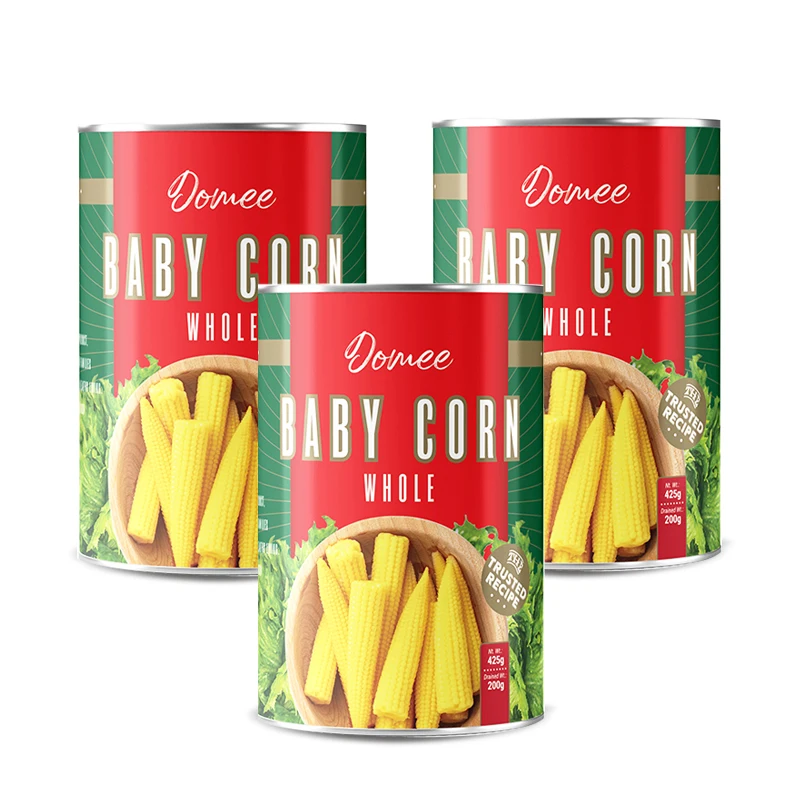 Popular Supplier Canned Vegetables Canned Food Health Sweet Baby Corn Canned