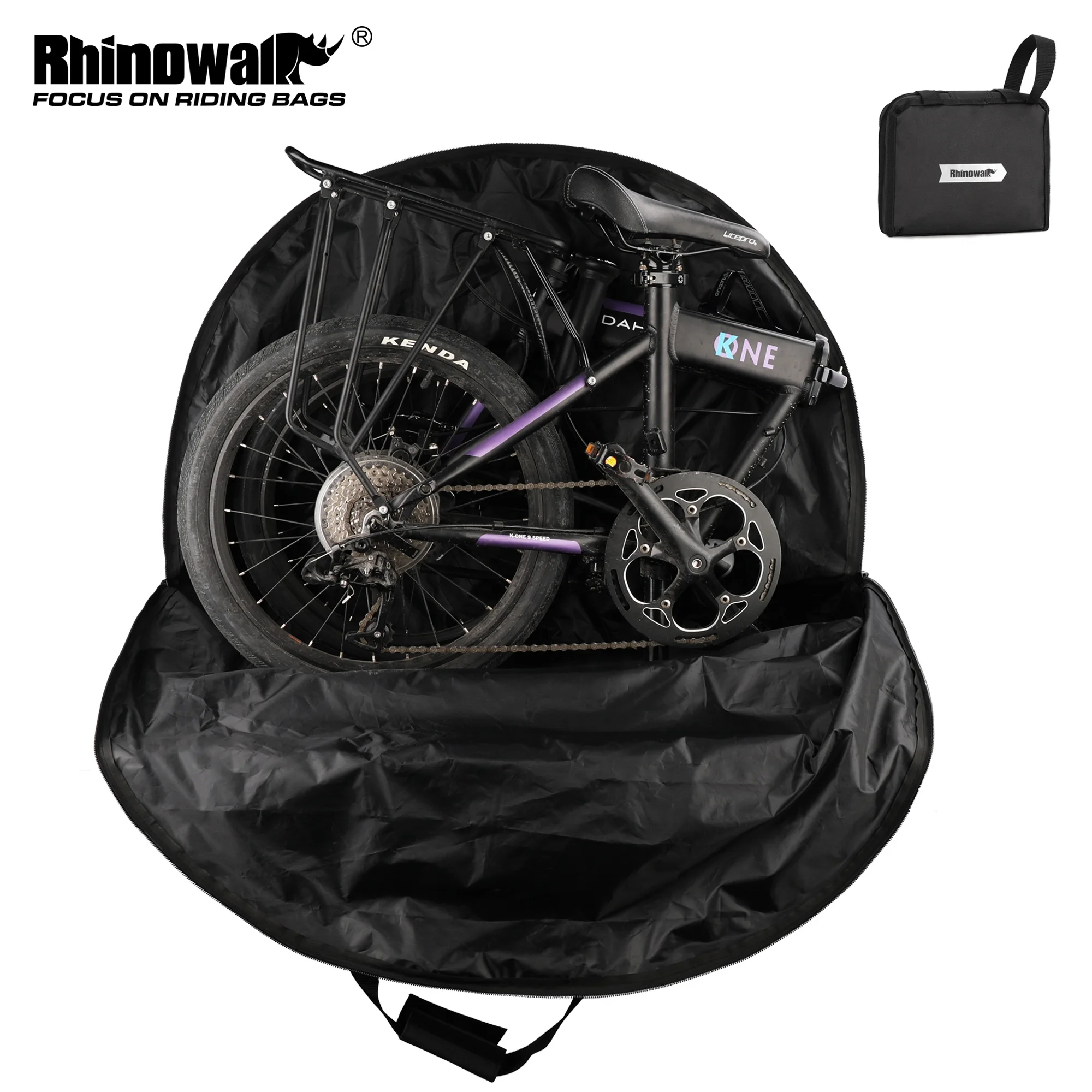 Rhinowalk 20 Inch Folding Bike carrying bag Balanced Bike Carrier storage bag for bicycle
