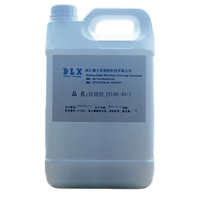 High heat resistance JN100-40/1 sodium silica sol for cement curing agent and ceramics