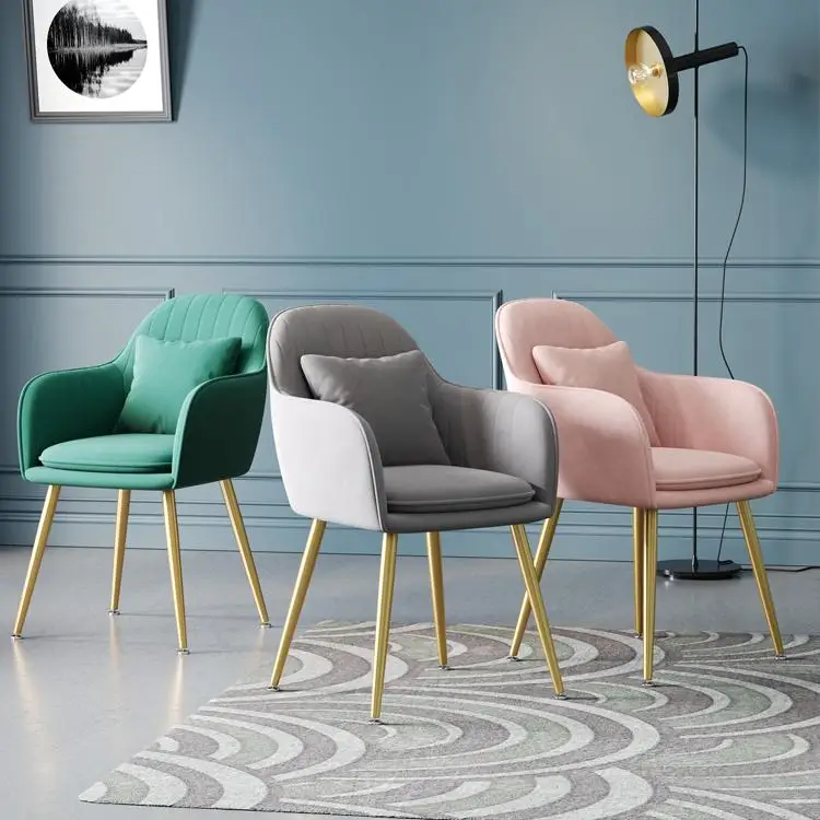 
Sofas Pink Cheap Metal Nordic Single Velvet Office Chair Luxury Designs Upholstered Modern Home Set Furniture Living Room Sofas 