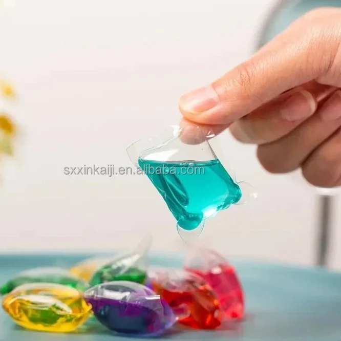 OEM Stretch Wrap Cold Liquid Water Soluble Film for Packing Laundry Pods Soft Transparent Customized Box Picture Item Mic Color