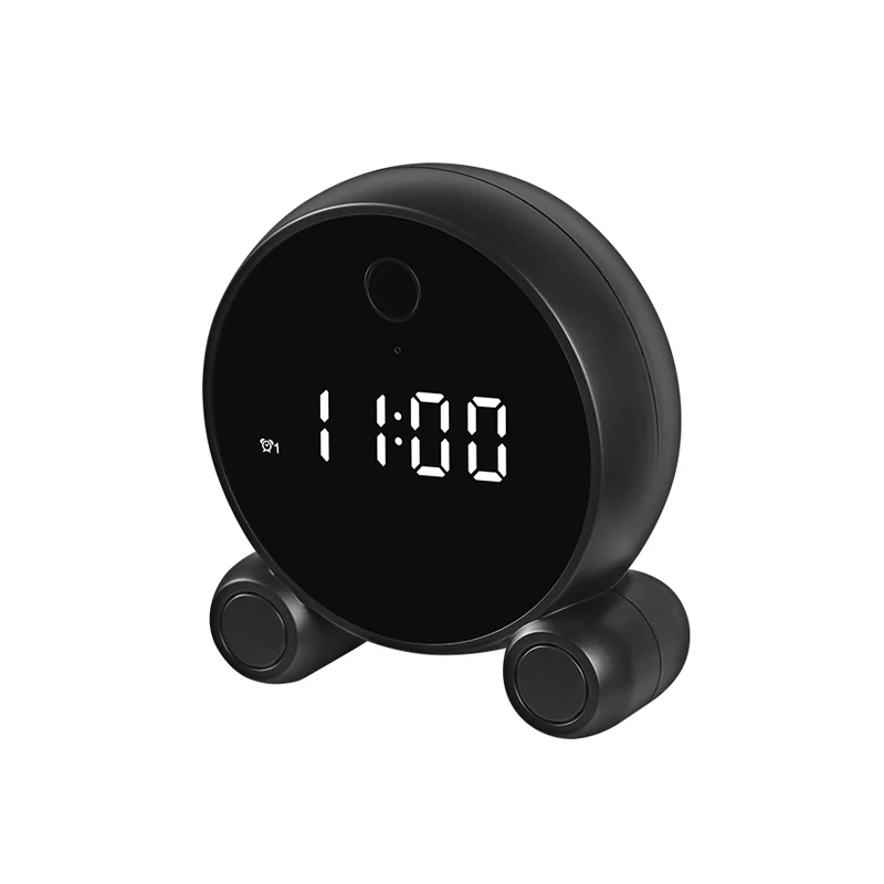 JideTech WiFi Table Clock Mini Camera Hidden 1080P HD Set Night Vision Motion Sensor Remote Monitor Micro Camera