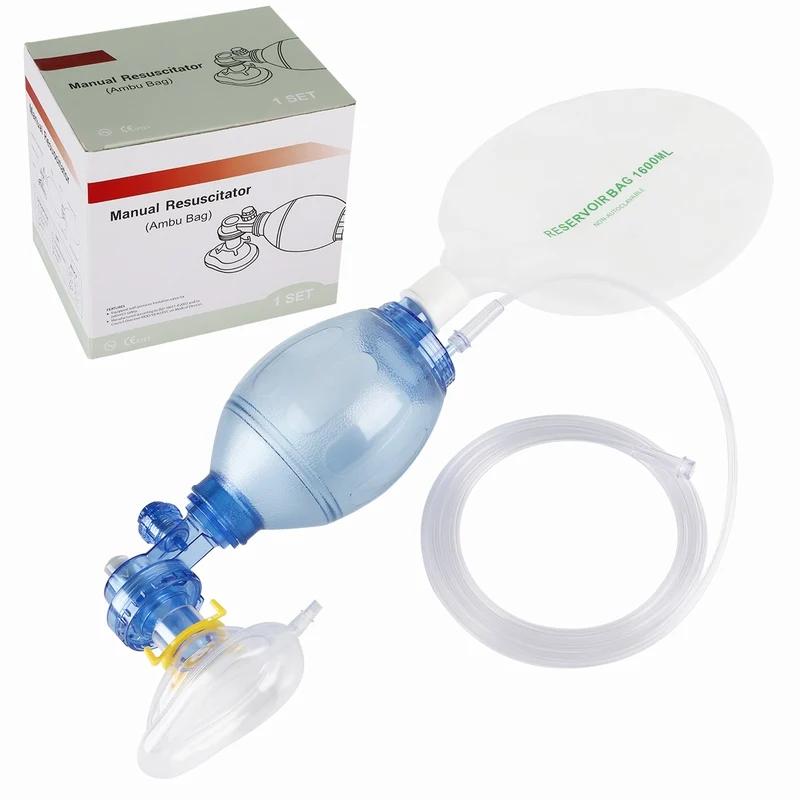 PVC pediatric ambu bag resuscitator
