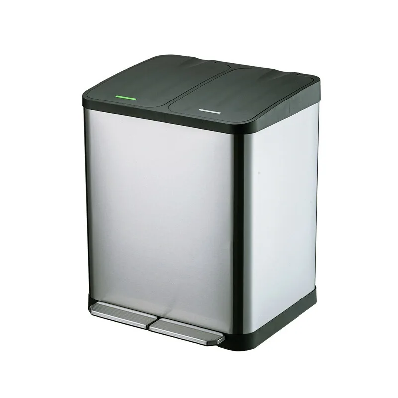 Hotel lobby metal drops stainless steel wet tissues trash cans