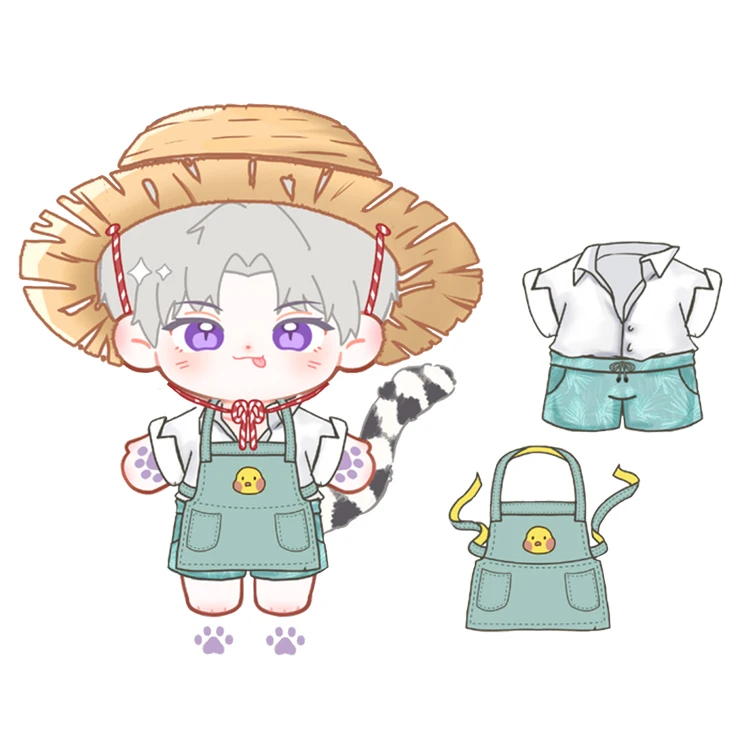 OEM ODM New fashion professional design custom can stand cotton plush doll Korean star kpop Plush Doll computer manuscript