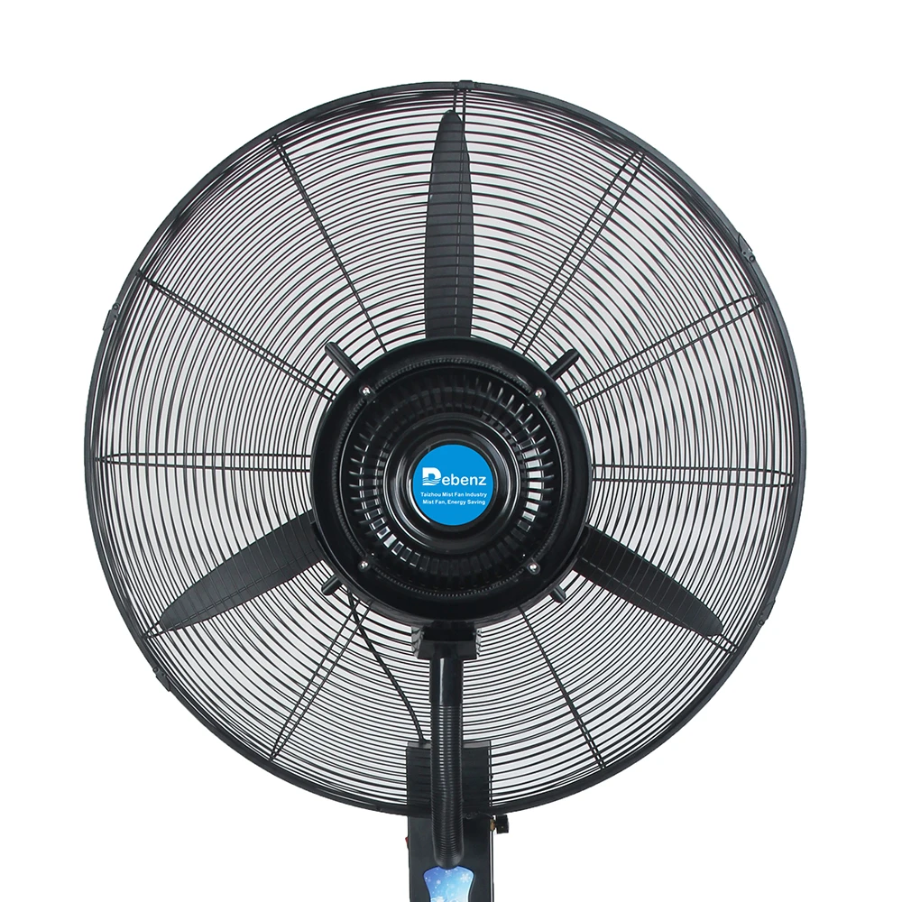 Outdoor patio water spray cooling fans with water mister