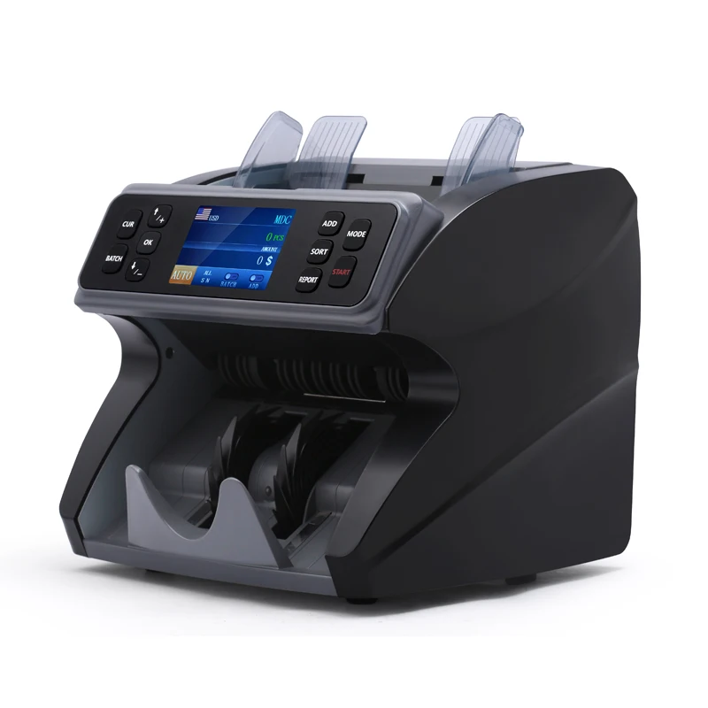 Up to 30 Currencies  Bill Cash  Counter cash detector counterfeit super detector mix banknote bill Counters For Banks