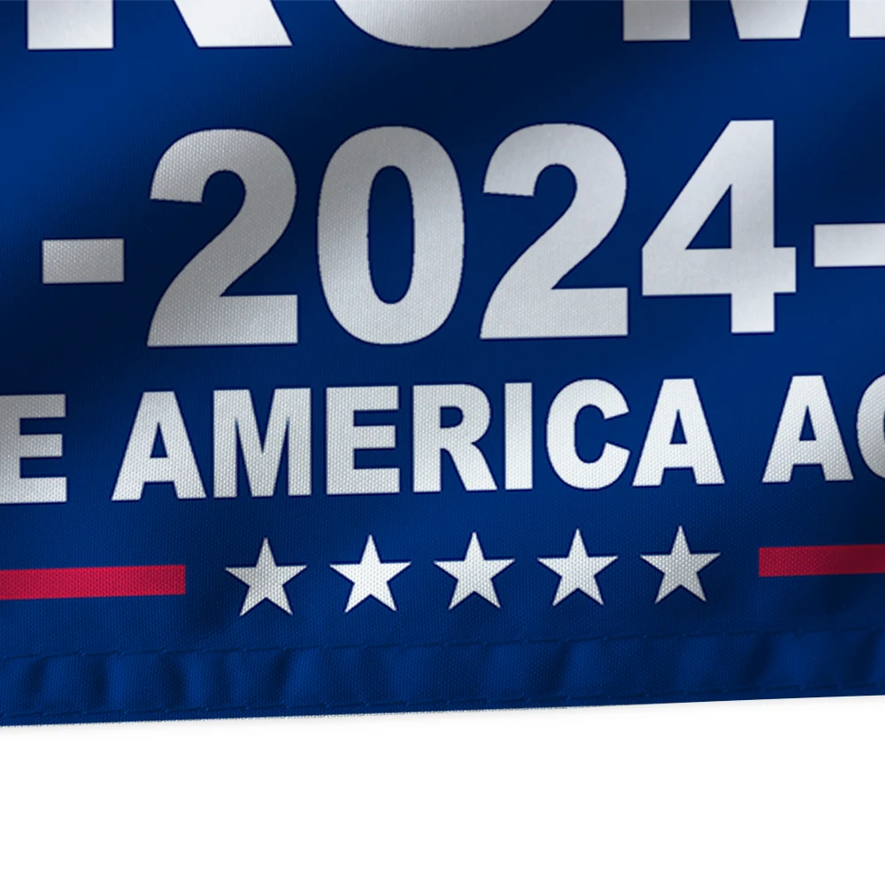 BOLISI Outdoor silk screen printing 2024 flag 3x5ft take american back save america again maga flag