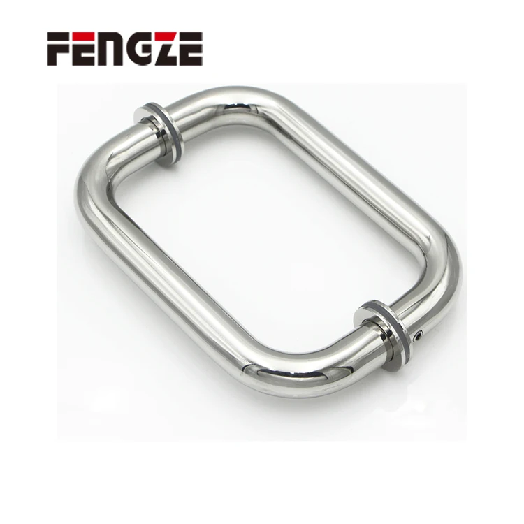 FENGZE Manufacture Glass Door Handle Stainless Steel Pull Handle Door Sliding Glass Shower Door Handle