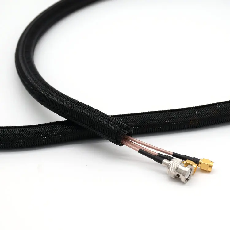 Черная сетчатая проволочная втулка, расширяемая оплетка для вашего компьютера