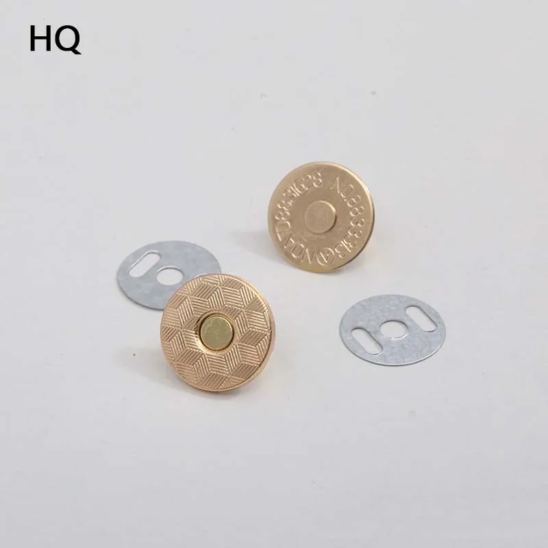Wholesale Handbag Hardware 14mm*1.8mm Thin Magnetic Snap Round Magnets Button For Clothing Handbag
