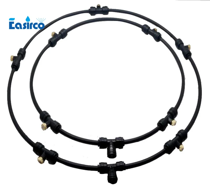 Mist Fan ring for outdoor use Mist sprinkler Irrigation Kits 4,5,6 nozzles kits