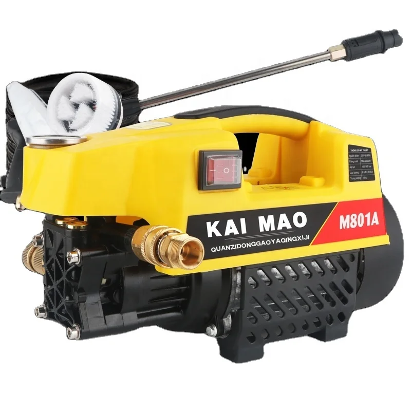 Portable High Pressure Car Washer Power Household Washing Machine Pump Car Cleaning Induction Motor Car Washing Machine Gun