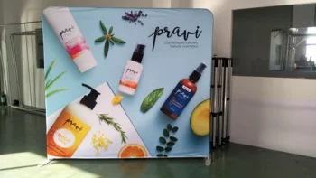 10ft 20ft Portable Aluminum Tube Pillow Case  Display Banner Stand Trade Show Tension Fabric Backdrop