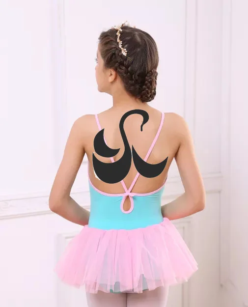 New Arrival Girls Ballet Dance Leotards Training Dance wear girls ballet performance leotards with skirt