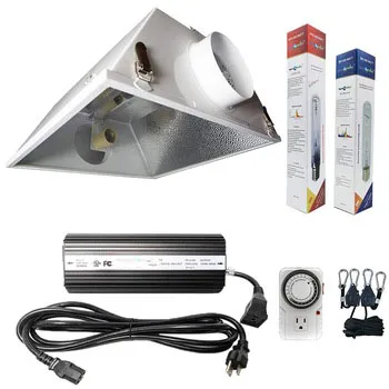 
Hydroponic digital ballast grow lighting kits horticulture air cooled reflector set plant grow light kit 