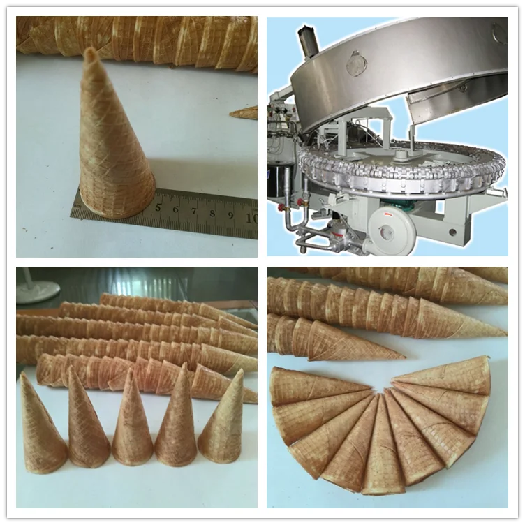 Full automatic ice cream cone wafer making machine / ice cream waffle cone maker