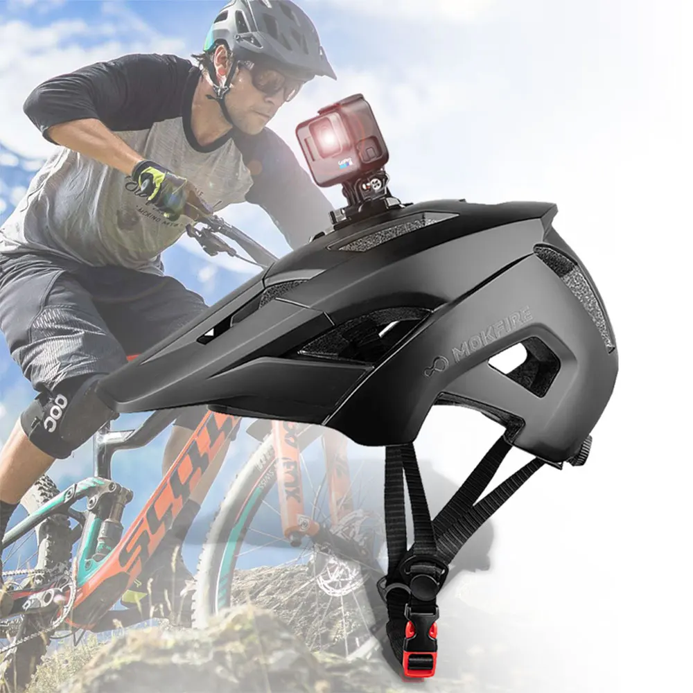 OEM Lightweight Dual Sport Helmet PC EPS Integrated Road Mountain Bike Gear Protective Head Guard Safety Features Riding Sports