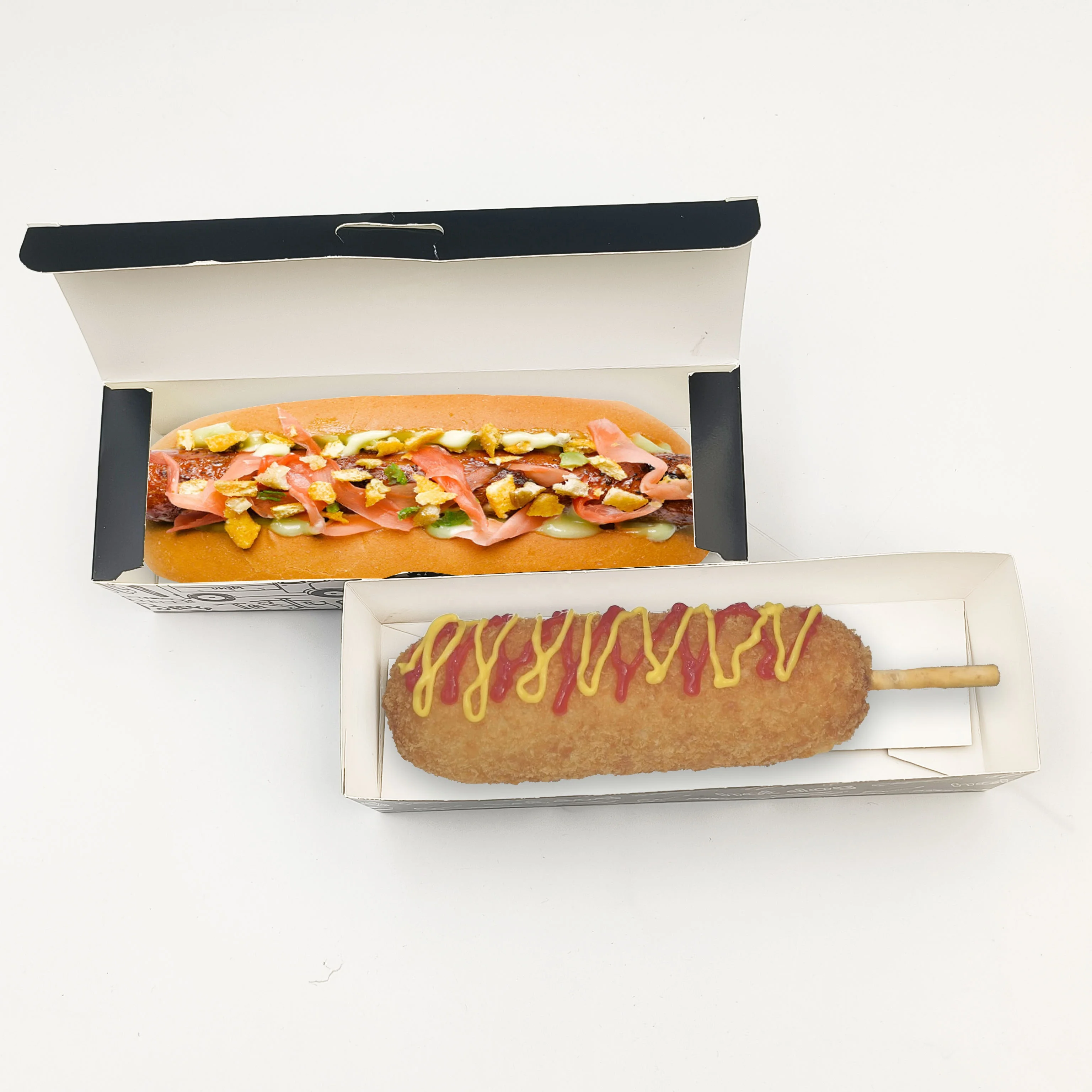 Упаковочная коробка для картофеля фри с логотипом на заказ