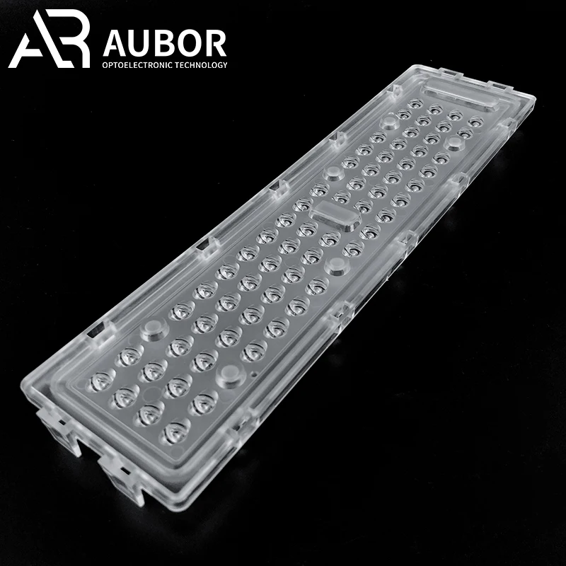 Light Weight 265*70*15MM Road Lamp Lens 158*95 Degree Wide Beam Angle SMD 3030 Led Street Light Lens Module For Highway Lighting