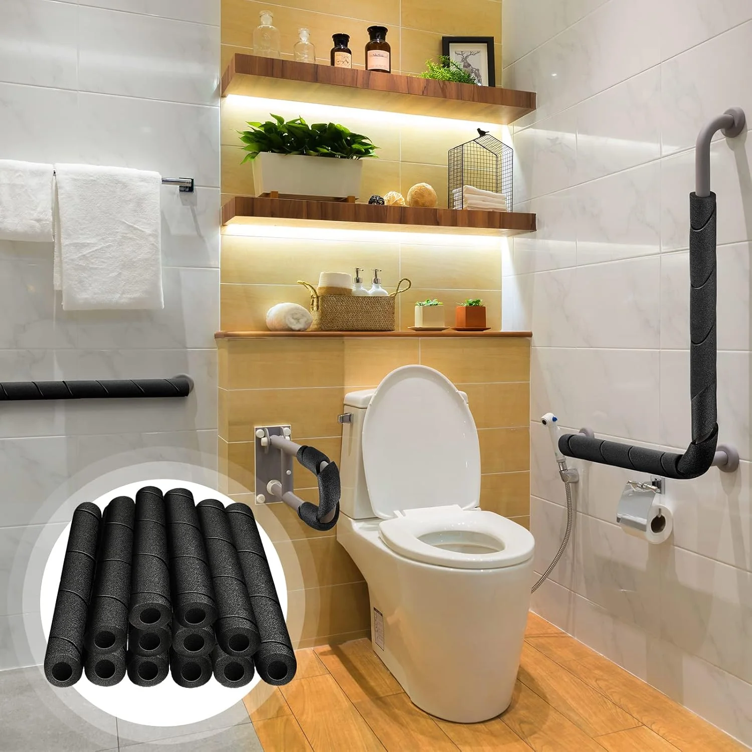 Customized Black Pipe Insulation Foam Tube for Beach Swimming Pool Cargo Padding Ice Rink Bumper
