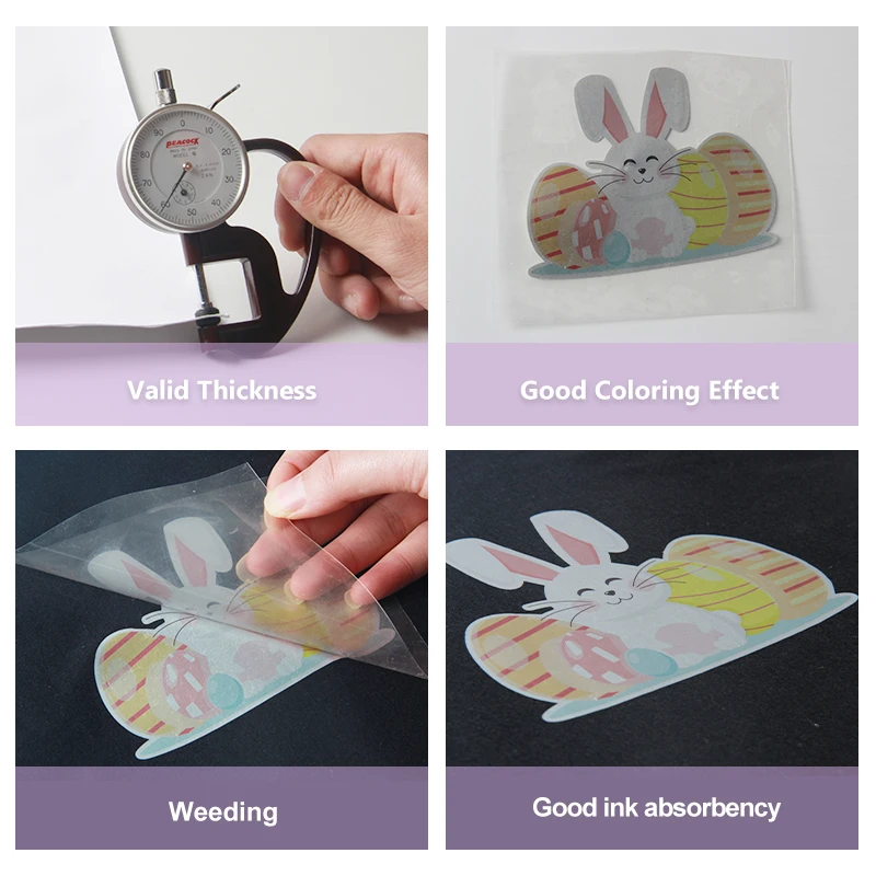 Qingyi print Iron on gold silvery printable heat transfer vinyl for t shirts Inkjet Printer