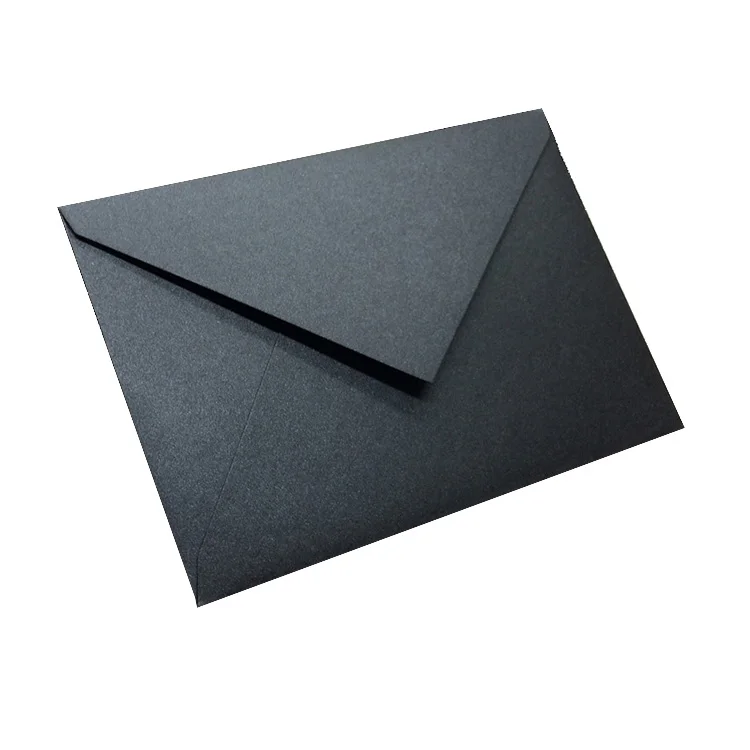 
Eco Friendly Glossy Dark black Logo Printing Cardboard Package Envelopes For Letters 