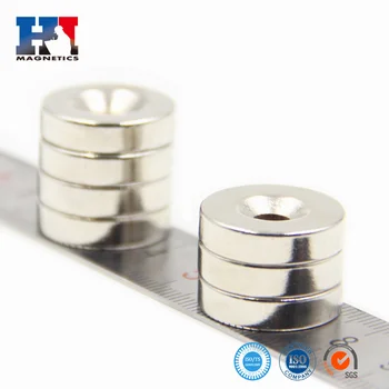 Fokison capacitor radial magnets plated zinc 70mm ring shape neodymium magnet