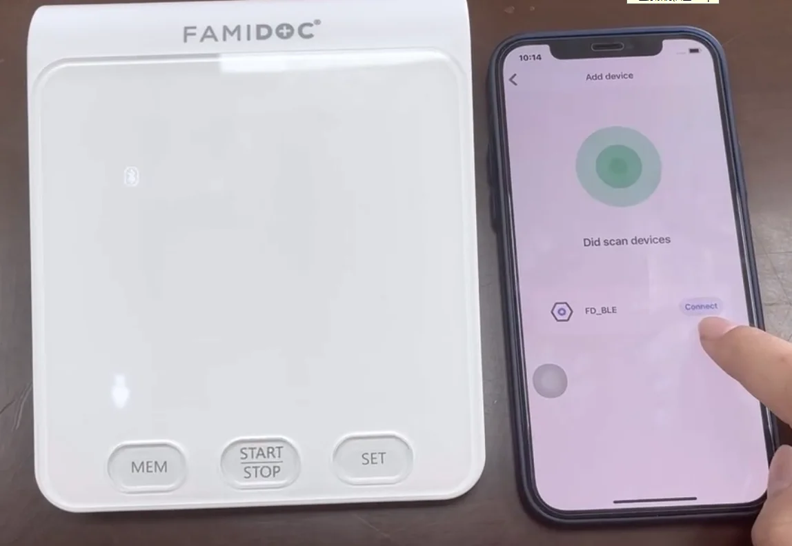 Digital Upper Arm Digital BP Monitor Paired App on Smart Phone Model#fdbp-a4 Electric CE Large LED Display Blood Pressure Device