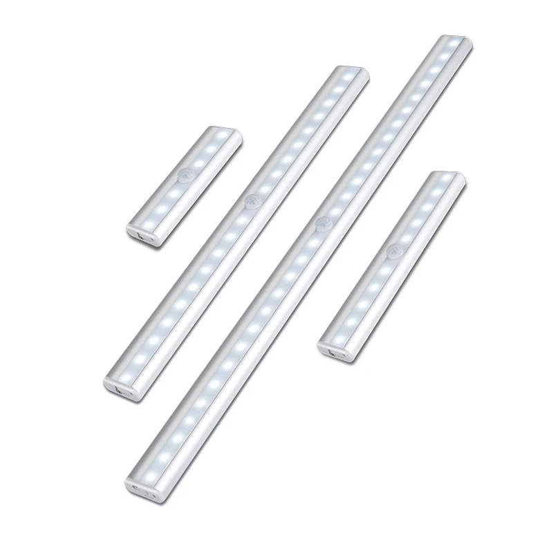 10 LED инфракрасный датчик USB Перезаряжаемый Индуктивный светильник для шкафа для спальни закрытый шкаф лестницы кухонный склад
