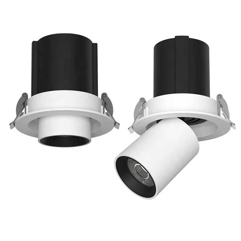 stretch adjustable led recessed spotlight 6W 2x6W 3x6W 4x6W 12W 2x12w 3x12w 25w 2x25w 3x25w pull out cob adjustable down light