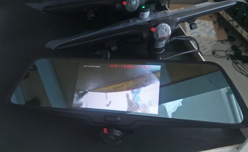 5 inch IPS touch screen car drive recorder 360 degree panoramic camera