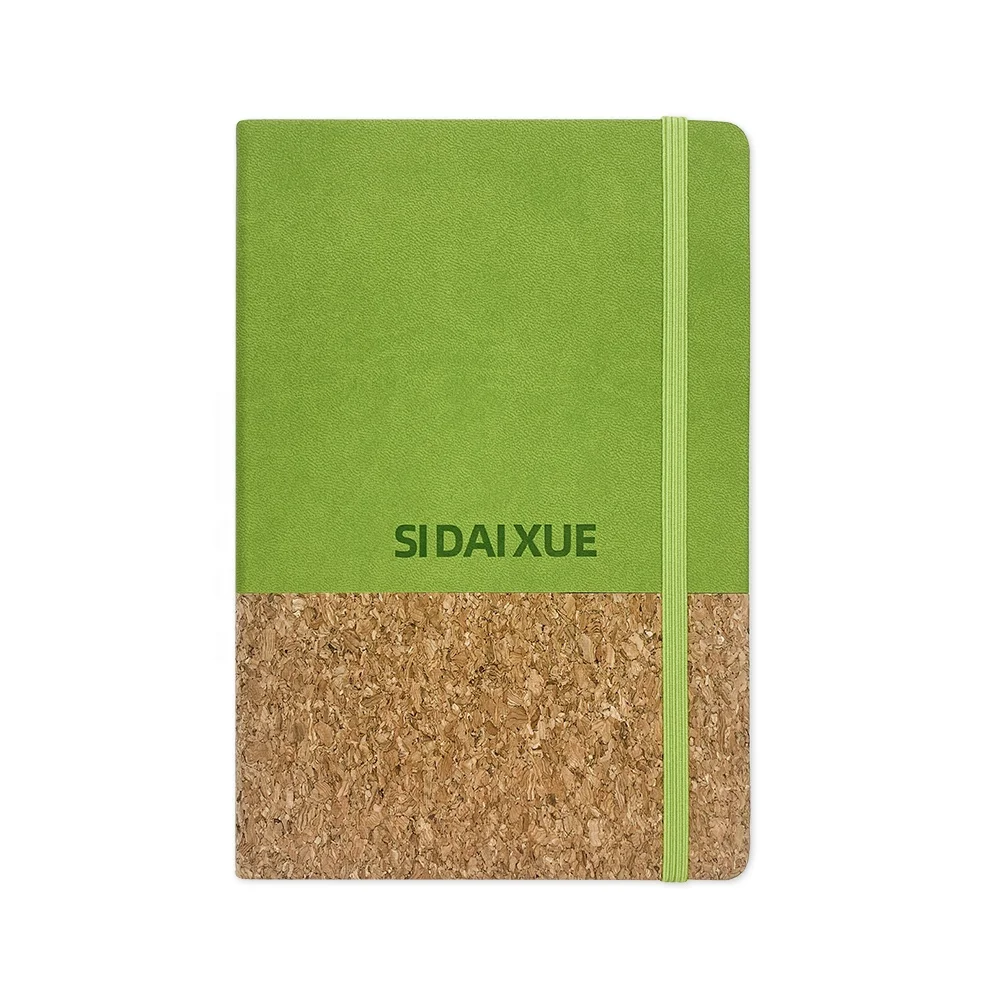 Wholesale Custom Notebook Fabric Planner Cork Leather Connected Journal