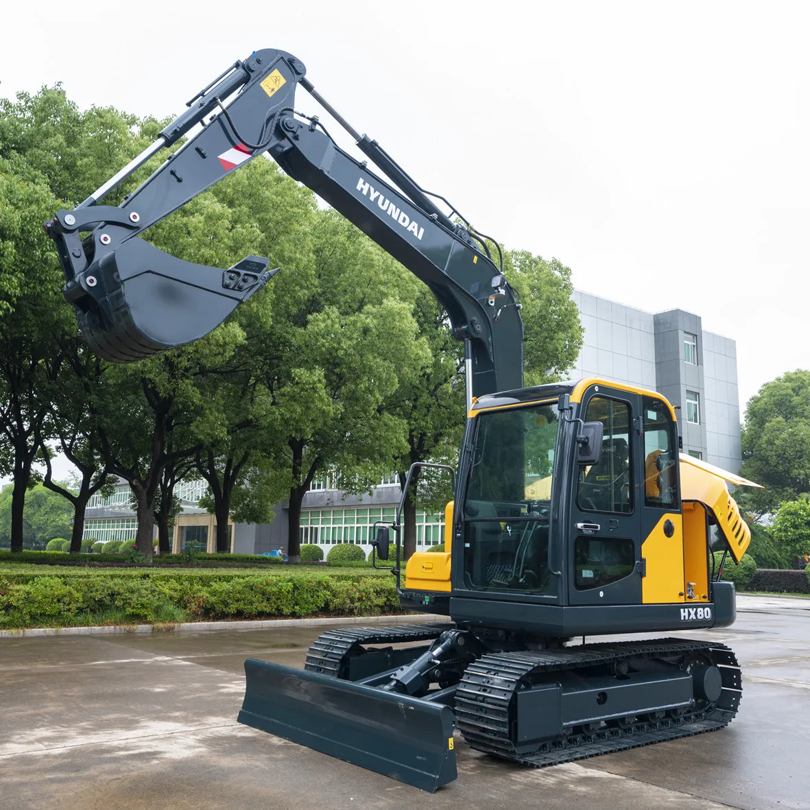8 ton small korea excavator cralwer hyundai china made excavator HX80