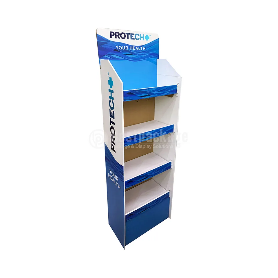 Складная напольная стойка из гофрированного картона